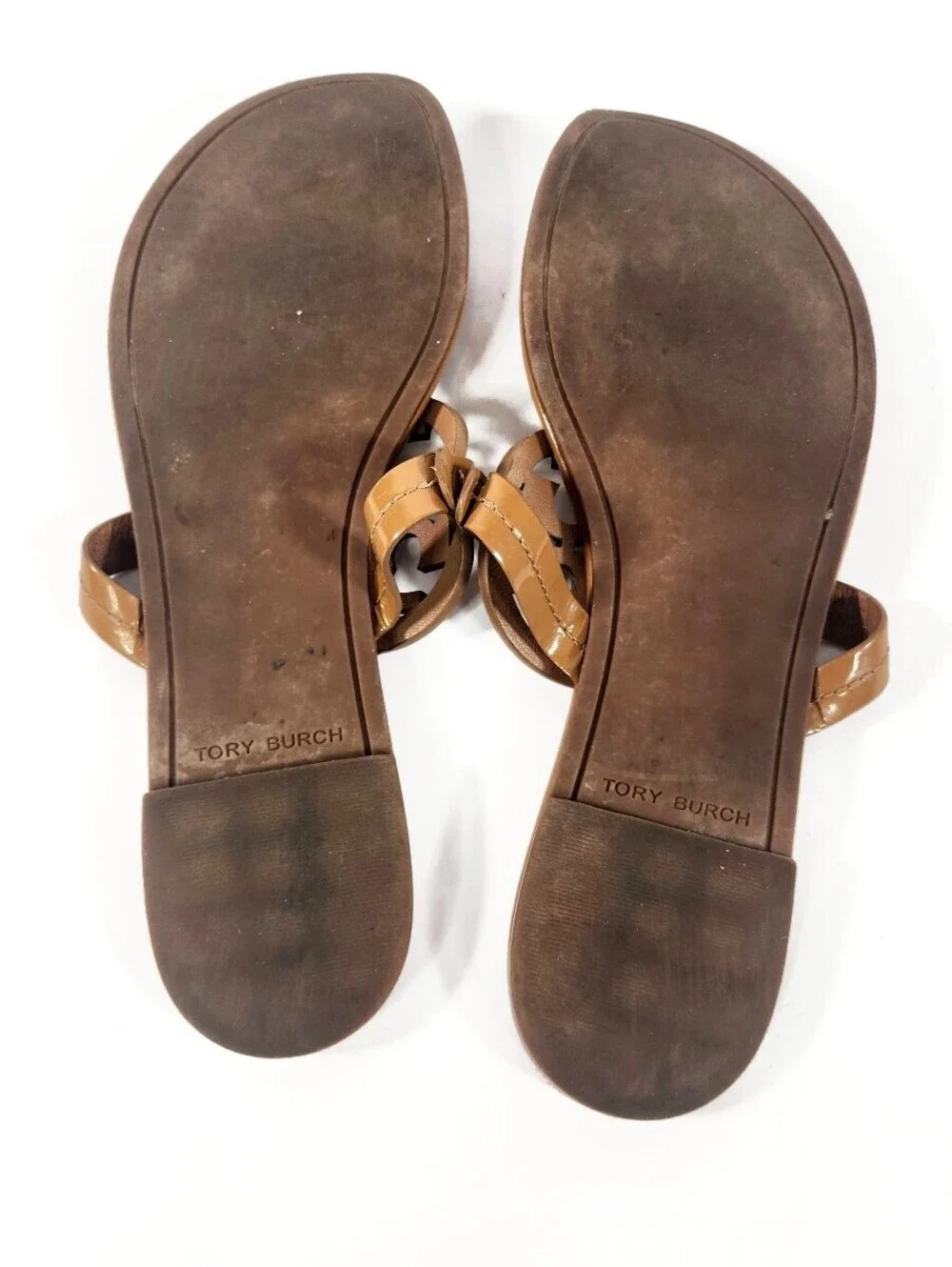 Tory Burch Metallic Silver Miller Sandals Size 9